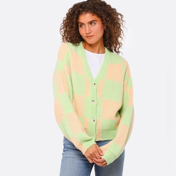 SOLD—⭐️Stine Goya Check Amara Cardigan⭐️ - Picture 1 of 7